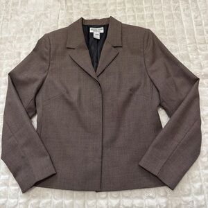 Vintage Pendleton 12 Brown 100% Virgin Wool Blazer ~ Academic Classic Preppy Y2K